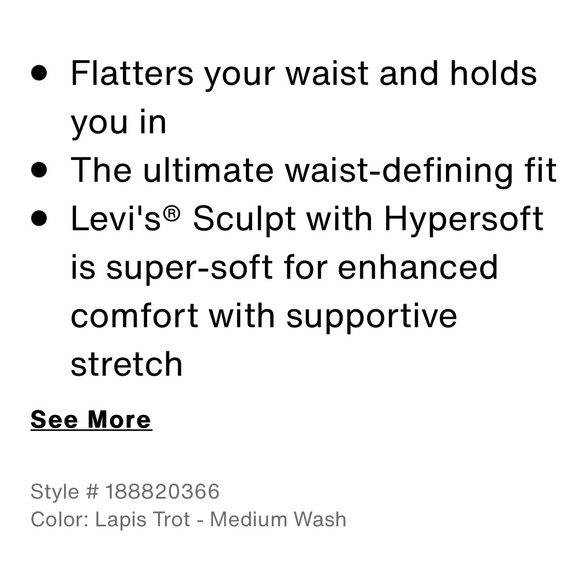 Levi’s 721 high rise skinny jean in lapis trot - Picture 11 of 15